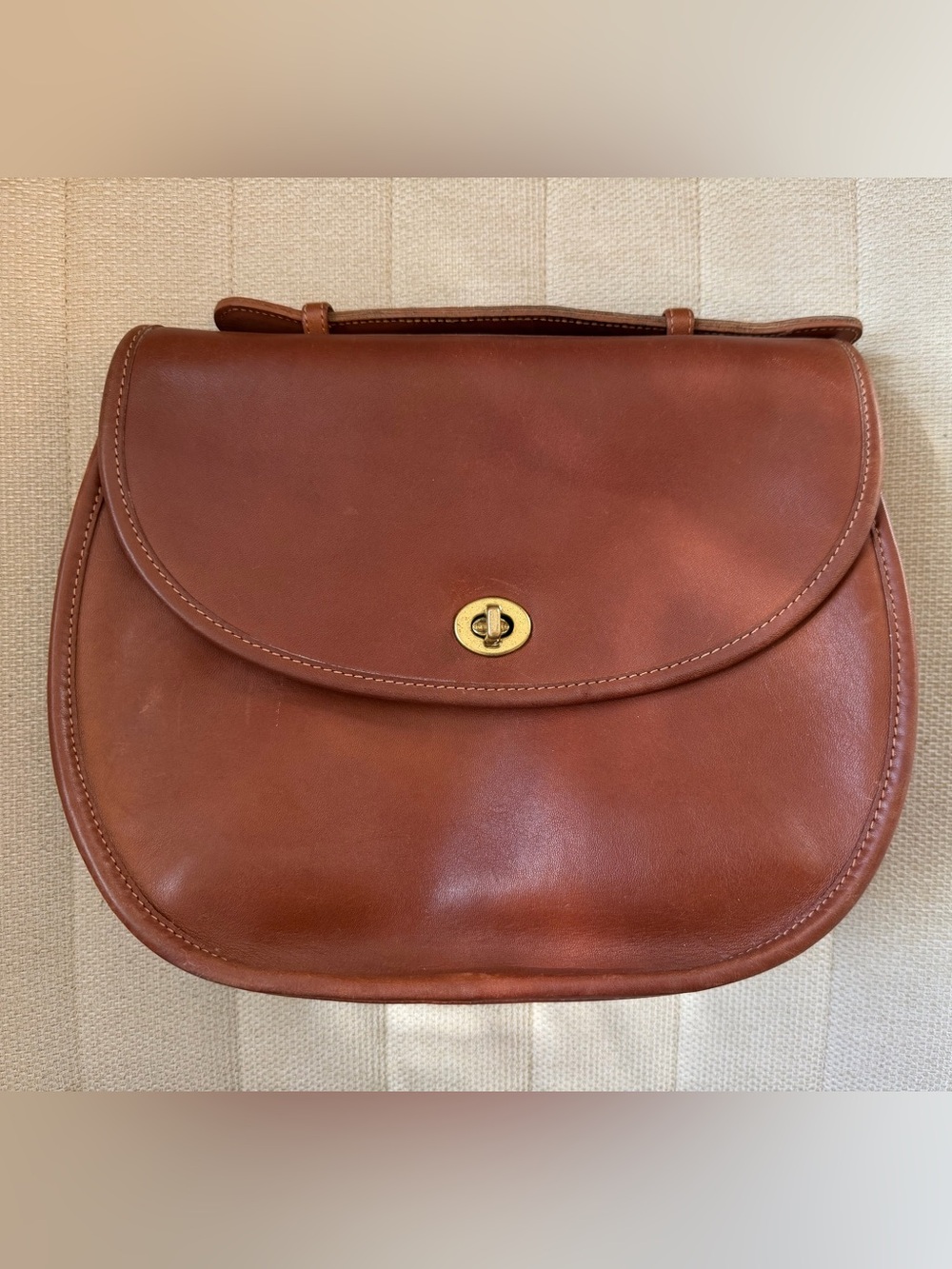 Coach 1970’s Plaza Bag in Cognac Brown